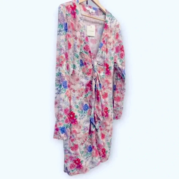 NWT Favorite Daughter The Barely Holding It Together Pink Floral Mini Dress 10 - Picture 4 of 12